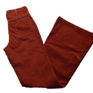 Wrangler Retro Corduroy High Rise Flare Brown Jeans Women's 29x34